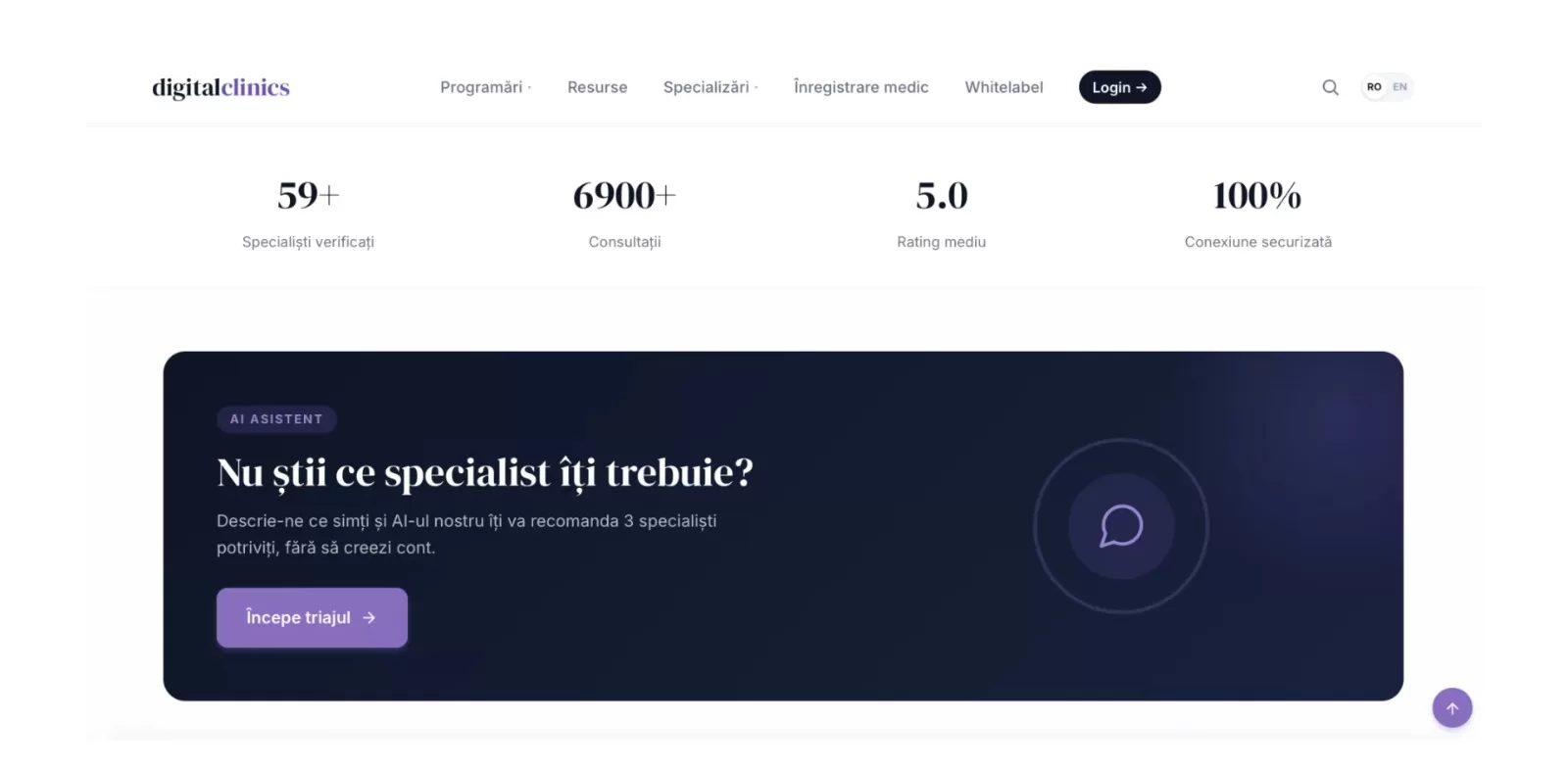 Nu știi la ce medic să mergi pentru simptomele tale? Lasă inteligența artificială să te ghideze