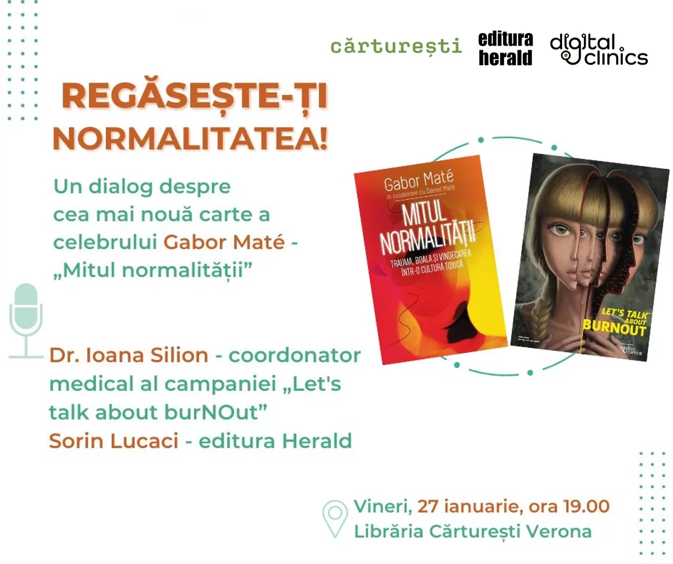 &bdquo;Regăsește-ți normalitatea&rdquo;. Dialog despre cea mai nouă carte a celebrului Gabor Mat&eacute;