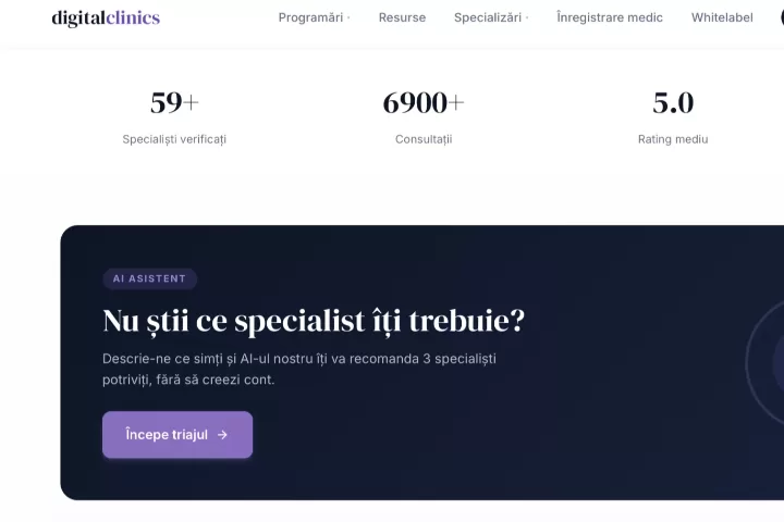 Nu știi la ce medic să mergi pentru simptomele tale? Lasă inteligența artificială să te ghideze